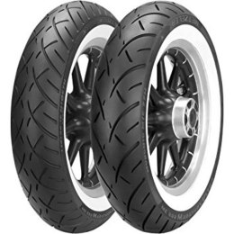 METZELER KOMPLET OPON (2407600/26) 130/90-16 ME888 MARATHON ULTRA 67H TL M/C WWW BIAŁY BOK PRZÓD DOT 2026 + (2408400/25) 180/65B