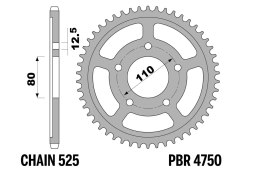 PBR 13/07 ZĘBATKA TYLNA 4750 44 (ŁAŃC. 525) (MADE IN ITALY)