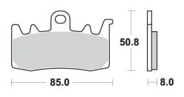 SBS KLOCKI HAMULCOWE KH630 RACING DUAL SINTER KOLOR ZŁOTY TARCZA PRAWA PRZÓD PASUJE DO: APRILIA, BMW, DUCATI (STOSOWAĆ Z 900DS-1