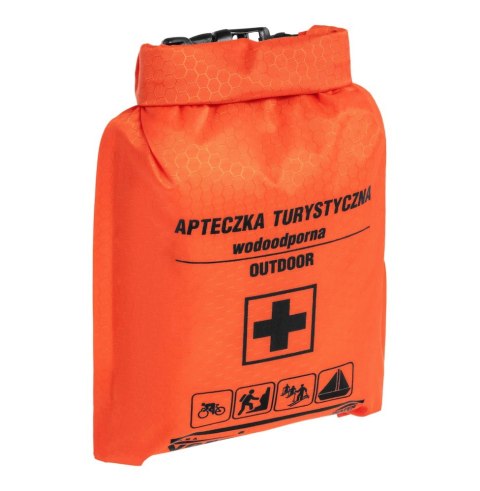 BIKETEC APTECZKA TURYSTYCZNA - OUTDOOR 1 KOMPLETNA WODOODPORNA (DIN13167) KOLOR POMARAŃCZOWY FLUO