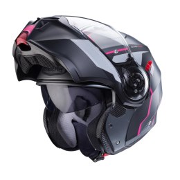 CABERG WYPRZEDAŻ KASK SZCZĘKOWY FLIP-UP MODEL DUKE EVO MOVE KOLOR SZARY MAT/CZARNY/FUKSJA (INTENSYWNY ODCIEŃ RÓŻOWEGO) ROZMIAR M