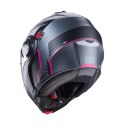 CABERG WYPRZEDAŻ KASK SZCZĘKOWY FLIP-UP MODEL DUKE EVO MOVE KOLOR SZARY MAT/CZARNY/FUKSJA (INTENSYWNY ODCIEŃ RÓŻOWEGO) ROZMIAR M