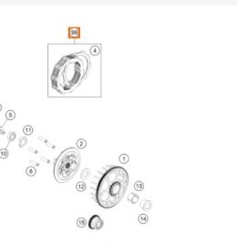 KTM OEM TARCZE SPRZĘGŁOWE Z PRZEKŁADKAMI KTM SX 125 '19-'27, EXC 150 '24-'25, HUSQVARNA TC 125 '19-'27, TE 150 '24-'25, GAS GAS 