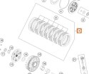 KTM OEM TARCZE SPRZĘGŁOWE Z PRZEKŁADKAMI KTM SX 85 '18-'27, HUSQVARNA TC 85 '18-'27, GAS GAS MC 85 '21-'27