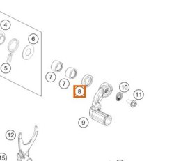 KTM OEM USZCZELNIACZ WAŁKA ZMIANY BIEGÓW 14X24X6MM