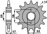 PBR WYPRZEDAZ ZĘBATKA PRZEDNIA 2094 15 18NC DUCATI 900 MONSTER I.E. 00-02 (ŁAŃC. 520) PBR WYPRZEDAZ ZĘBATKA PRZEDNIA 2094 15 18NC DUCATI 900 MONSTER I.E. 00-02 (ŁAŃC. 520)