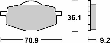 SBS PROMOCJA KLOCKI HAMULCOWE KH101 STREET STANDART CERAMIC YAMAHA CRYPTON 105 '98-'04, CYGNUS 50 '96-'01, DT 50R '89-'97, DT 12 SBS PROMOCJA KLOCKI HAMULCOWE KH101 STREET STANDART CERAMIC YAMAHA CRYPTON 105 '98-'04, CYGNUS 50 '96-'01, DT 50R '89-'97, DT 12