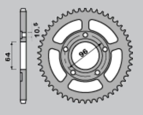 JR ZĘBATKA TYLNA 242 53 HONDA XL125R '82-'87 (PRO LINK) (JTR242.53) JR ZĘBATKA TYLNA 242 53 HONDA XL125R '82-'87 (PRO LINK) (JTR242.53)