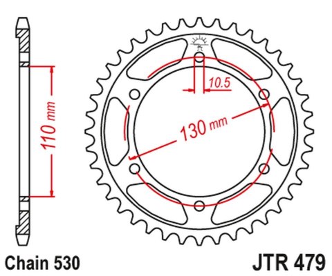 JT ZĘBATKA TYLNA 241 46 YAMAHA FZ6 '04-'09 (24146JTZBK) (ŁAŃC. 530) KOLOR CZARNY JT ZĘBATKA TYLNA 241 46 YAMAHA FZ6 '04-'09 (24146JTZBK) (ŁAŃC. 530) KOLOR CZARNY