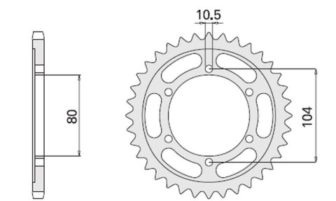 CHT WYPRZEDAŻ ZĘBATKA TYLNA 488 45 KAWASAKI ZXR 750J (A4150488450) (488-45) (JTR488.45) CHT WYPRZEDAŻ ZĘBATKA TYLNA 488 45 KAWASAKI ZXR 750J (A4150488450) (488-45) (JTR488.45)