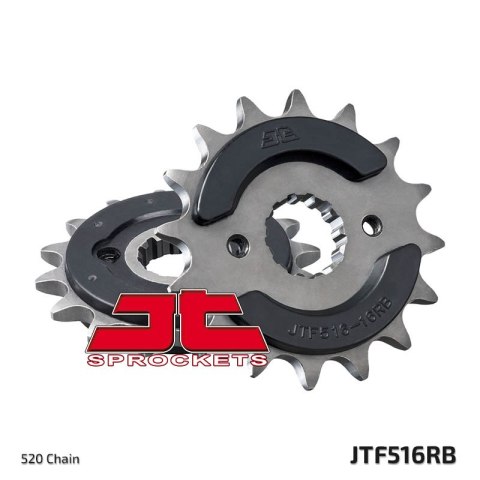 JT ZĘBATKA PRZEDNIA 523 16 Z GUMĄ SUZUKI GS 500E '94-'06, GS 500F '04-'10 (52316JTRB) (ŁAŃC. 520) JT ZĘBATKA PRZEDNIA 523 16 Z GUMĄ SUZUKI GS 500E '94-'06, GS 500F '04-'10 (52316JTRB) (ŁAŃC. 520)