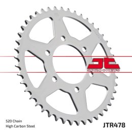 JT ZĘBATKA TYLNA 478 43 KAWASAKI ZX6R (05-13), Z750 (47843JTZBK) (MOŻE BYĆ ZASTĄPIONA PRZEZ 4578 43 JTR1478.43) (ŁAŃC. 520) KOLO