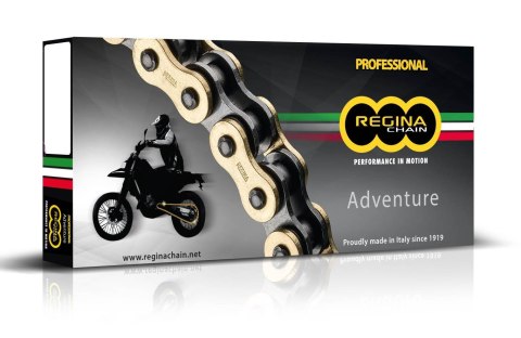 REGINA ŁAŃCUCH NAPĘDOWY 520ZRE (114 OGNIW) Z-RING ENDURO DO 650CCM (ZŁOTY) (ZAPINKA+ZAKUWKA PEŁNA+ ZAKUWKA DRĄŻONA) (135ZRE/1005 REGINA ŁAŃCUCH NAPĘDOWY 520ZRE (114 OGNIW) Z-RING ENDURO DO 650CCM (ZŁOTY) (ZAPINKA+ZAKUWKA PEŁNA+ ZAKUWKA DRĄŻONA) (135ZRE/1005