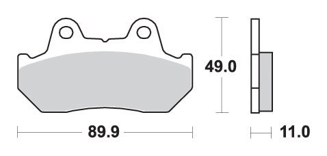 SBS KLOCKI HAMULCOWE KH69/3 STREET STANDART CERAMIC KOLOR CZARNY SBS KLOCKI HAMULCOWE KH69/3 STREET STANDART CERAMIC KOLOR CZARNY