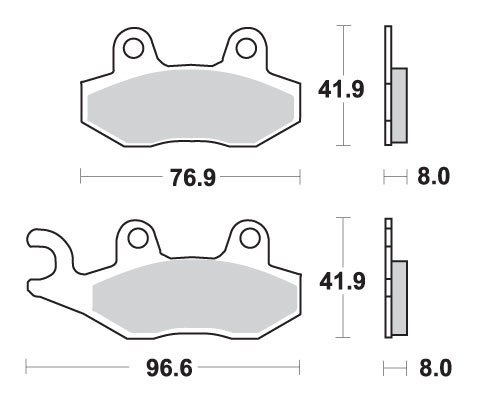 SBS PROMOCJA KLOCKI HAMULCOWE KH135 / KH214 OFF-ROAD SINTER KOLOR ZŁOTY SBS PROMOCJA KLOCKI HAMULCOWE KH135 / KH214 OFF-ROAD SINTER KOLOR ZŁOTY