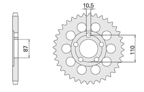 CHT ZĘBATKA TYLNA 824 46 SUZUKI RF 600 (829-46) SUZUKI GSXR1100 '86-'88, GSX600F '89-'91 (JTR829.46) (ŁAŃC. 530) CHT ZĘBATKA TYLNA 824 46 SUZUKI RF 600 (829-46) SUZUKI GSXR1100 '86-'88, GSX600F '89-'91 (JTR829.46) (ŁAŃC. 530)