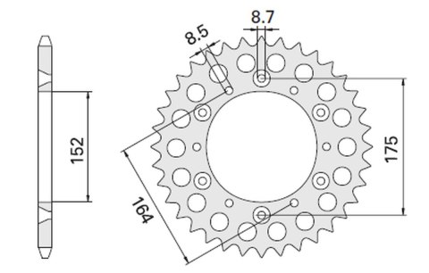 CHT ZĘBATKA TYLNA 856 47 (2045-47) YAMAHA TT 600E 96-00, TTR 600 (JTR853.47) (ŁAŃC. 520) (JTR853.47) CHT ZĘBATKA TYLNA 856 47 (2045-47) YAMAHA TT 600E 96-00, TTR 600 (JTR853.47) (ŁAŃC. 520) (JTR853.47)