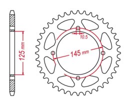 GROSSKOPF WYPRZEDAŻ ZĘBATKA TYLNA 857 39 YAMAHA XT 600 '83-94, XT 600Z TENERE 87-89, YFM700, YFZ450, YFM350 (JTR857.39)