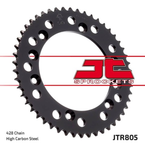 JT ZĘBATKA TYLNA 805 50 SUZUKI DR 125SM (08-10), TS125R '89-'96, TS125X '84-'91 (80550JT) (ŁAŃC. 428) JT ZĘBATKA TYLNA 805 50 SUZUKI DR 125SM (08-10), TS125R '89-'96, TS125X '84-'91 (80550JT) (ŁAŃC. 428)