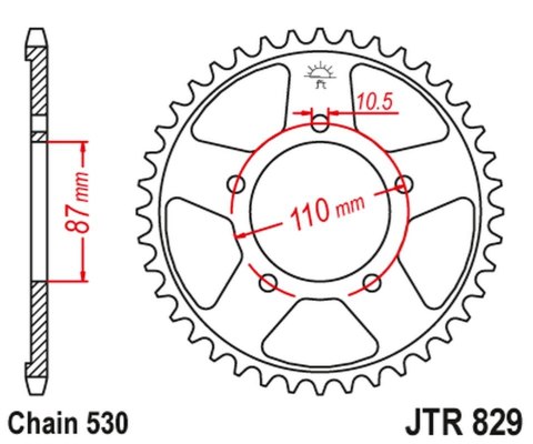 JT ZĘBATKA TYLNA 824 47 SUZUKI GSF 600 95-04, GSF 650 05-06 (82447JTZBK)* (ŁAŃC. 530) KOLOR CZARNY JT ZĘBATKA TYLNA 824 47 SUZUKI GSF 600 95-04, GSF 650 05-06 (82447JTZBK)* (ŁAŃC. 530) KOLOR CZARNY