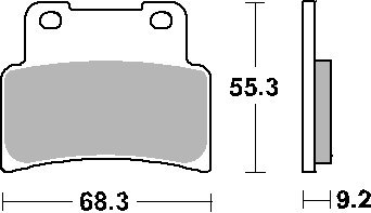 SBS PROMOCJA KLOCKI HAMULCOWE KH432 STREET STANDART CERAMIC KOLOR CZARNY SBS PROMOCJA KLOCKI HAMULCOWE KH432 STREET STANDART CERAMIC KOLOR CZARNY