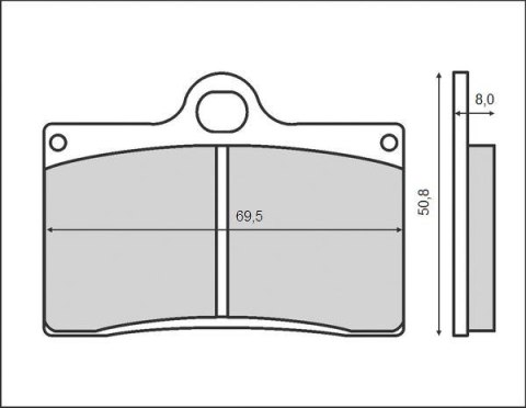 BRENTA KLOCKI HAMULCOWE KH095 (ORGANIC) BREMBO, PRZÓD BRENTA KLOCKI HAMULCOWE KH095 (ORGANIC) BREMBO, PRZÓD