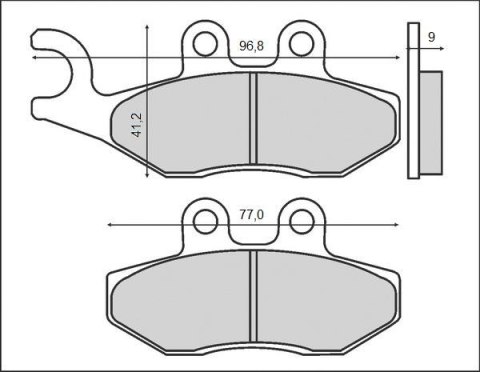 BRENTA KLOCKI HAMULCOWE KH353 (ORGANIC) APRILIA / PIAGGIO / VESPA / DERBI PRZÓD BRENTA KLOCKI HAMULCOWE KH353 (ORGANIC) APRILIA / PIAGGIO / VESPA / DERBI PRZÓD