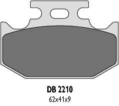 DELTA BRAKING KLOCKI HAMULCOWE KH152, KH152/2 - ZASTĘPUJĄ DB2210MX-D ORAZ DB2210QD-D