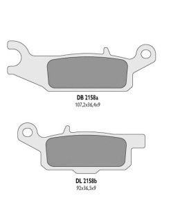 DELTA BRAKING KLOCKI HAMULCOWE KH446 YAMAHA YFM 550 GRIZZLY '11-14, YFM 700 GRIZZLY '07-18 PRAWY TYŁ - ZASTĘPUJĄ DB2158MX-D ORAZ