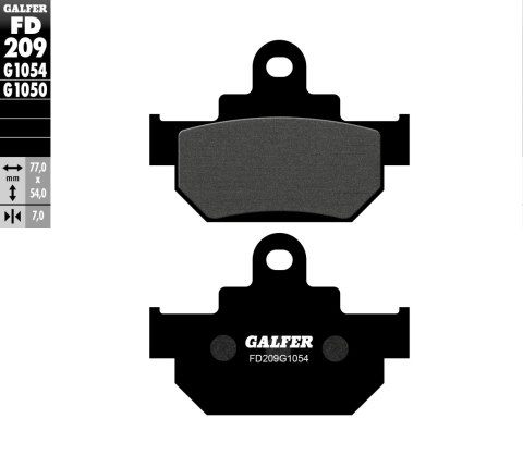 GALFER KLOCKI HAMULCOWE KH106 PÓŁMETALICZNE (GRUBOŚĆ 7MM) GALFER KLOCKI HAMULCOWE KH106 PÓŁMETALICZNE (GRUBOŚĆ 7MM)