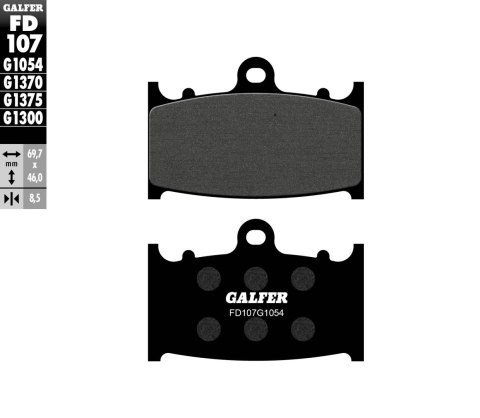 GALFER KLOCKI HAMULCOWE KH158 PÓŁMETALICZNE GALFER KLOCKI HAMULCOWE KH158 PÓŁMETALICZNE