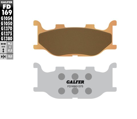 GALFER KLOCKI HAMULCOWE KH199 SPIEK METALICZNY (ZŁOTE) SPORT GALFER KLOCKI HAMULCOWE KH199 SPIEK METALICZNY (ZŁOTE) SPORT