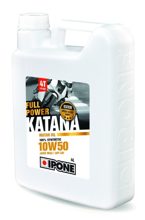 IPONE FULL POWER KATANA 10W50 OLEJ SILNIKOWY 100 % SYNTETYK 4L (ESTER, MA2) (AKC) (6) IPONE FULL POWER KATANA 10W50 OLEJ SILNIKOWY 100 % SYNTETYK 4L (ESTER, MA2) (AKC) (6)