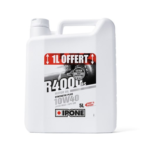 IPONE R4000 RS 10W40 OLEJ SILNIKOWY SEMISYNTETYK 5L (ESTER, MA2) - PROMOCJA 4+1 (AKC) (4) IPONE R4000 RS 10W40 OLEJ SILNIKOWY SEMISYNTETYK 5L (ESTER, MA2) - PROMOCJA 4+1 (AKC) (4)