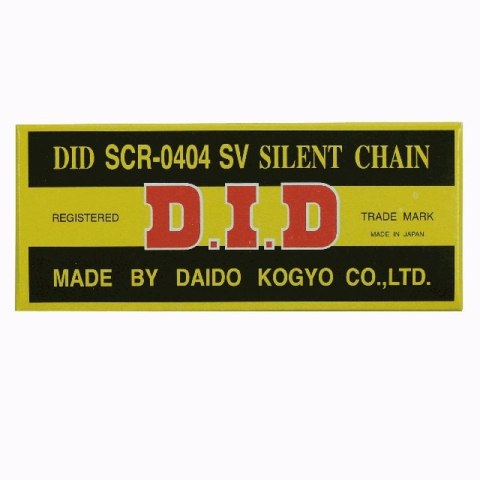DID ŁAŃCUSZEK ROZRZĄDU SCR0404SV-102 (102-OGNIW) ZAKUTY (ZAMKNIĘTY)
