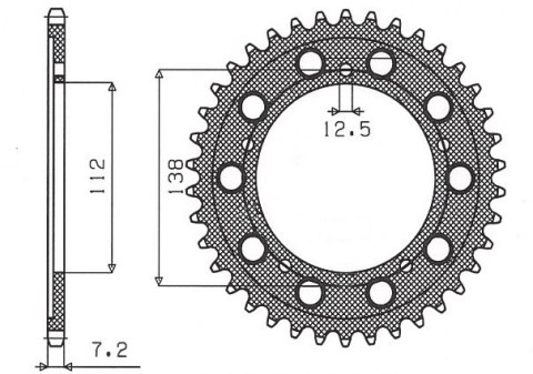 SUNSTAR ZĘBATKA TYLNA 4357 44 HONDA CBR 600 '99-'00 (JTR1304.44) (ŁAŃC. 525) (435744JT) SUNSTAR ZĘBATKA TYLNA 4357 44 HONDA CBR 600 '99-'00 (JTR1304.44) (ŁAŃC. 525) (435744JT)