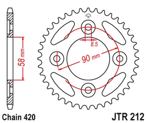 JT ZĘBATKA TYLNA 4462 35 HONDA ANF 125 INNOVA '03-'12 (JC37) (JTR212.35) (ŁAŃC. 420) JT ZĘBATKA TYLNA 4462 35 HONDA ANF 125 INNOVA '03-'12 (JC37) (JTR212.35) (ŁAŃC. 420)