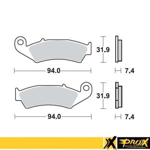 PROX KLOCKI HAMULCOWE KH125 HONDA CR125/250/500 '87-94 PRZÓD PROX KLOCKI HAMULCOWE KH125 HONDA CR125/250/500 '87-94 PRZÓD
