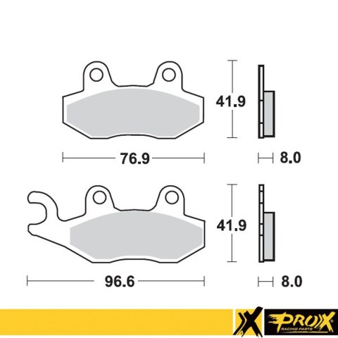 PROX KLOCKI HAMULCOWE KH135 / KH214 YAMAHA YZ 125/250 '90-97 PRZÓD PROX KLOCKI HAMULCOWE KH135 / KH214 YAMAHA YZ 125/250 '90-97 PRZÓD