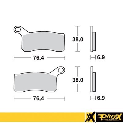 PROX KLOCKI HAMULCOWE KH462 KTM 450/505/525 SX/XC ATV '08-12 PRZÓD PROX KLOCKI HAMULCOWE KH462 KTM 450/505/525 SX/XC ATV '08-12 PRZÓD