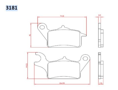 BRENTA KLOCKI HAMULCOWE KH708 HONDA VISION 110 '17-18, ZOOMER 110 '13-, CLICK 125 '12-17, PRZÓD (FT 3181) BRENTA KLOCKI HAMULCOWE KH708 HONDA VISION 110 '17-18, ZOOMER 110 '13-, CLICK 125 '12-17, PRZÓD (FT 3181)