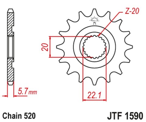 JT ZĘBATKA PRZEDNIA 2103 13 YAMAHA YZF 250 '01-'25, YZ 125 '05-'25, WR 250F '01-'25 (ORGY.) (210313JT) (ŁAŃC. 520) JT ZĘBATKA PRZEDNIA 2103 13 YAMAHA YZF 250 '01-'25, YZ 125 '05-'25, WR 250F '01-'25 (ORGY.) (210313JT) (ŁAŃC. 520)