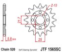 JT ZĘBATKA PRZEDNIA 2141 13 KAWASAKI KXF 450 '06-20' KLX 450 '08-20' SAMOCZYSZCZĄCA (214113JT) (ŁAŃC. 520)