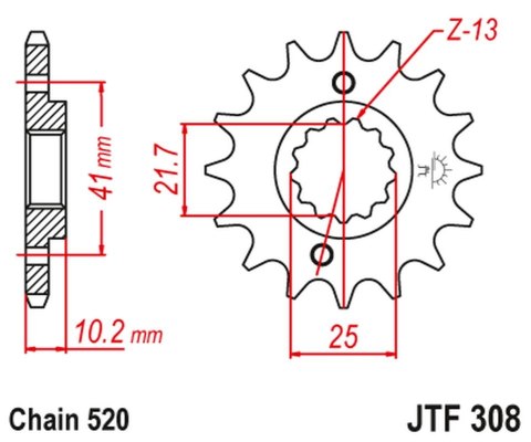 JT ZĘBATKA PRZEDNIA 345 16 HONDA NX 650, FX 650, YAMAHA XT 660, FMX (34516JT) (ŁAŃC. 520) (+1) JT ZĘBATKA PRZEDNIA 345 16 HONDA NX 650, FX 650, YAMAHA XT 660, FMX (34516JT) (ŁAŃC. 520) (+1)
