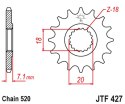 JT ZĘBATKA PRZEDNIA 432 11 SUZUKI RM 125 '92-'07, RMZ 250 '10-'12 (43211JT) (ŁAŃC. 520)