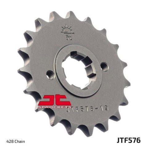 JT ZĘBATKA PRZEDNIA 576 18 YAMAHA XT 350 '85-00' (57618JT) (ŁAŃC. 428) (-1)