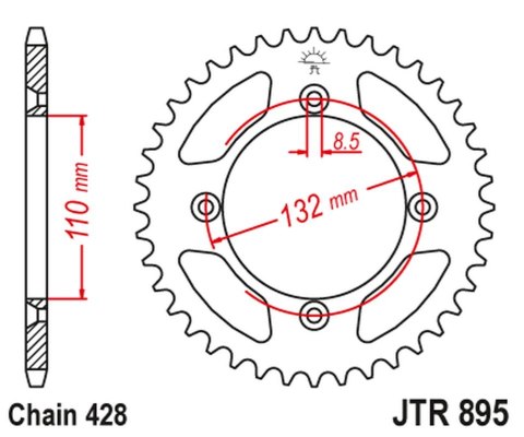 JT ZĘBATKA TYLNA 4486 49 ALUMINIOWA RACELITE KTM SX 85 '04-'24, 105 XC '07-'11 (448649JTA) (ŁAŃC. 428) KOLOR CZARNY JT ZĘBATKA TYLNA 4486 49 ALUMINIOWA RACELITE KTM SX 85 '04-'24, 105 XC '07-'11 (448649JTA) (ŁAŃC. 428) KOLOR CZARNY