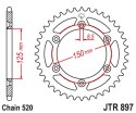 JT ZĘBATKA TYLNA 899 52 ALUMINIOWA RACELITE KTM SX/EXC/LC4 (91-25) (89952JTA) (ŁAŃC. 520) KOLOR NIEBIESKI