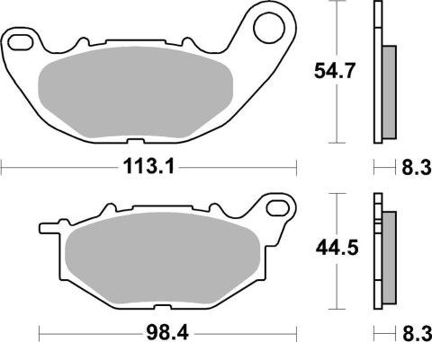 SBS KLOCKI HAMULCOWE KH663 PASUJE DO: YAMAHA YZF-R25 '15-'17, YZF-R3 '15-'17, MT-03 '16-'17, MT-25 '17 PRZÓD (ZAMIENIA MIESZANKĘ SBS KLOCKI HAMULCOWE KH663 PASUJE DO: YAMAHA YZF-R25 '15-'17, YZF-R3 '15-'17, MT-03 '16-'17, MT-25 '17 PRZÓD (ZAMIENIA MIESZANKĘ