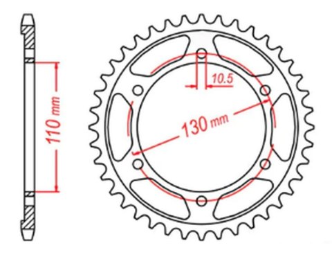 MTX PARTS ZĘBATKA TYLNA 4385 46 YAMAHA R6 '06-'20, MT09 '14-'19, SUZUKI GSXR 750 '11-'19, GSXR 1000 '17-'19, XSR 900 '16-'19 (+1 MTX PARTS ZĘBATKA TYLNA 4385 46 YAMAHA R6 '06-'20, MT09 '14-'19, SUZUKI GSXR 750 '11-'19, GSXR 1000 '17-'19, XSR 900 '16-'19 (+1